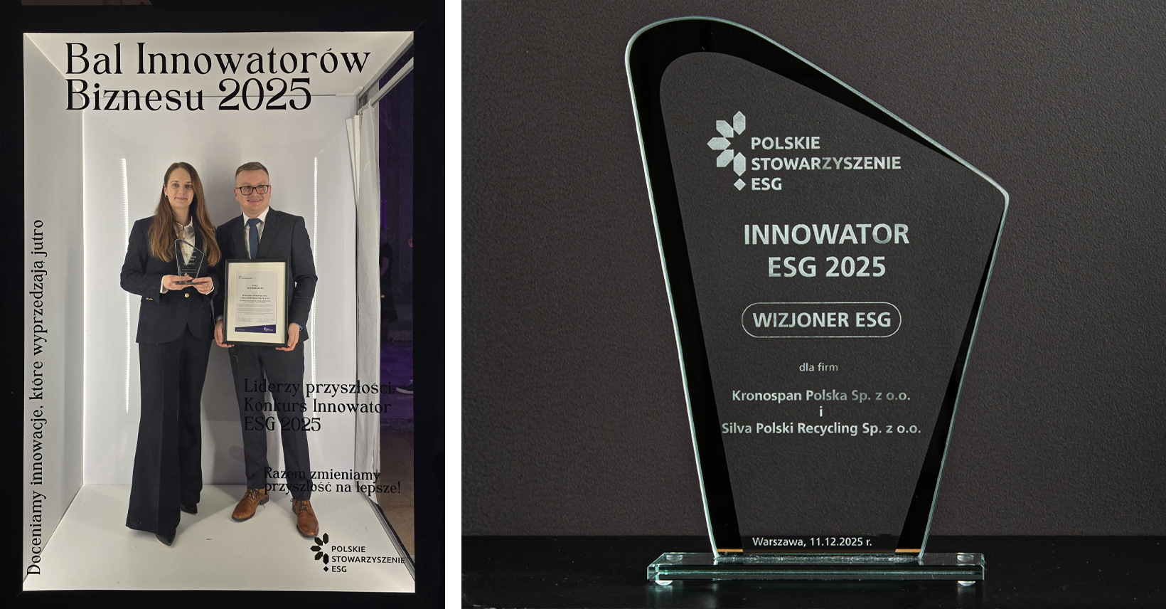 The main ESG Innovator 2025 award confirms that the company is setting the direction for the transformation of Poland's wood and building materials industry.